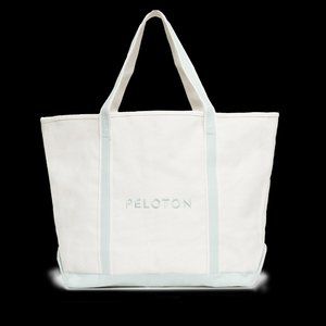 NEW Peloton Large Cotton Canvas Beach Tote Bag (free peloton Magnet included)